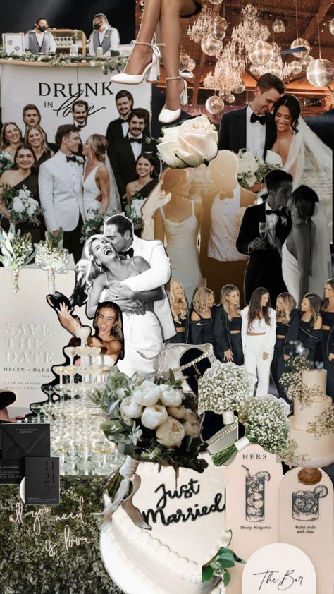 Hollywood Glam Wedding, Black And White Wedding Theme, Vintage Garden Parties, Wedding Collage, Old Hollywood Wedding, Nye Wedding, White Wedding Theme, Hollywood Wedding, Wedding Money