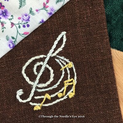 Music Sewing Projects, Piano Embroidery, Music Embroidery, Chain Stitch Embroidery, Hand Painted Fabric, Diy Bag Designs, Punch Needle Patterns, Patchwork Quilt Patterns, Quilting Inspiration