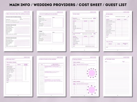 Wedding planner printable, Wedding planner book, Wedding planer organizer, Wedding planner kit Checklist Wedding Planning, Free Wedding Planner Printables, Wedding Planner Printable, Organization Planner, Wedding Planner Binder, Wedding Organizer Planner, Wedding Planning Book, Wedding Planner Book, Wedding Planner Printables