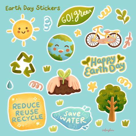 Sustainability Stickers, Save Earth Drawing, Save Water Poster Drawing, Vintage Paper Printable, Maths Activities Middle School, Scrapbook Box, Earth Drawings, Yearbook Covers, Art Activities For Toddlers