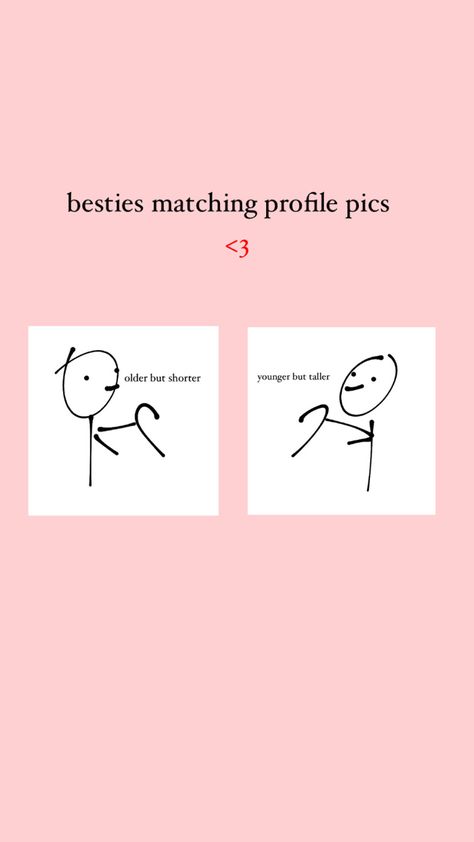 Cute Matching Profiles For Best Friends, Cartoon Profile Pics Matching Bff, Besties Phone Wallpaper, Matching Pfp Besties Silly, Older But Shorter Younger But Taller, Matching Pics For Best Friends, Matching Pfp Bestie Duo Funny, Cool Matching Pfp Besties, Cute Pfp For Besties