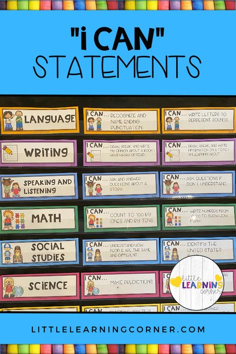 Kindergarten Learning Objectives, Preschool I Can Statements, Kindergarten I Can Statements Free, Kindergarten Standards And Goals, Core Knowledge Kindergarten, I Can Statements Kindergarten, Kindergarten I Can Statements, Kindergarten Autumn, Kindergarten Standards