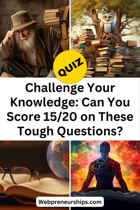 Challenge Your Knowledge: Can You Score 15/20 on These Tough Questions? Iq Test Questions Brain, I Q Test, Random Knowledge Quiz, Intelligence Quizzes, Iq Quizzes, Genius Test, Hard Quiz, General Knowledge Test, Brain Quiz