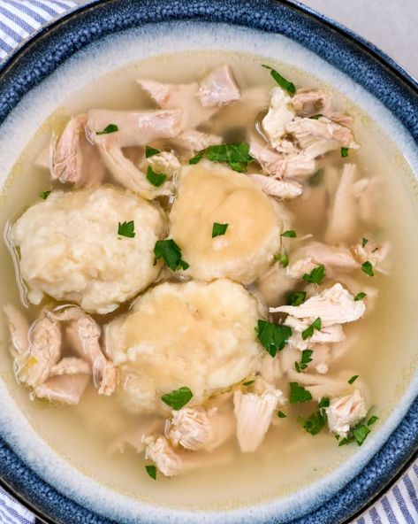 Southern Chicken And Dumplings, Chicken And Dumpling Soup, Southern Chicken, Making Chicken, Dumpling Soup, Dumpling Dough, Chicken Dumplings, Dumplings For Soup, Cozy Dinner