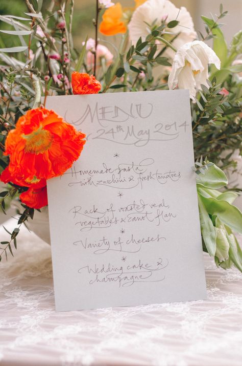 Hand written menu | Anais Stoelen Photography | see more on: http://burnettsboards.com/2014/07/romantic-wedding-editorial-tuscan-villa/ Cheese Wedding Cake, Wedding In Tuscany, Romantic Wedding Inspiration, Wedding Photo Shoot, Tuscan Villa, Stationery Inspiration, Tuscany Wedding, Wedding Destination, Event Organization