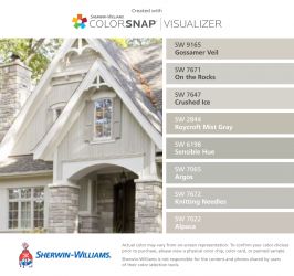 10 BEST MODERN NEUTRAL EXTERIOR PAINT COLORS | Tips From Town Sensible Hue, Gossamer Veil, Sherwin Williams Exterior, Casa Garage, Interior Paint Colors Schemes, House Paint Color Combination, Color Combinations Paint, Paint Your House, Exterior House Paint Color Combinations