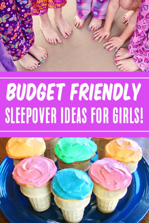 Easy Sleepover Games, Crafts For Sleepover Party, Simple Slumber Party Ideas, Cute Sleepover Party Ideas, Easy Slumber Party Ideas, Slumber Party Essentials, Sleepover Ideas Age 8, Dollar Tree Slumber Party Ideas, Girls Sleepover Party Games