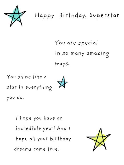 greeting card, birthday wishes, beatiful birthday, birthday message, positive, motivational, kids, cute, star Aesthetics Birthday Cards, Birthday Quotes For Special One, Motivational Quotes For Birthday, Birthday Card Text Ideas, Happy Birthday Wishes Aesthetic, Birthday Aesthetic Card, Happy Birthday Messages For Him, Birthday Wishes Aesthetic, Hbd Card