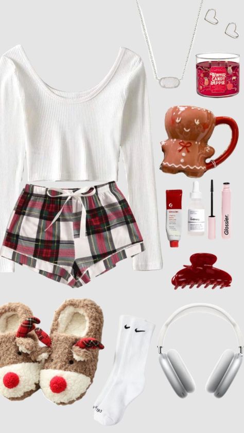 Pidżama Party, Preppy Christmas Outfit, Cozy Christmas Outfit, Christmas Outfit Inspiration, Christmas Outfit Ideas, Xmas Outfits, Cute Christmas Outfits, Populaire Outfits, Casual Preppy Outfits