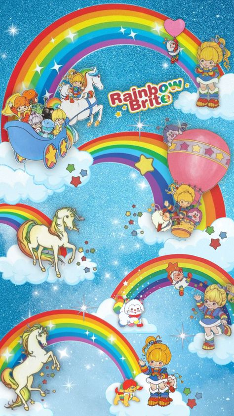 Rainbow Brite! ✨🌈✨ #rainbowbrite #80s 80s Wallpaper Iphone, Bright Wallpaper Iphone, Wallpaper Iphone Retro, 80s Wallpaper, Nostalgic Images, Bright Wallpaper, Rainbow Bright, 80s Cartoons, Cartoon Tattoos