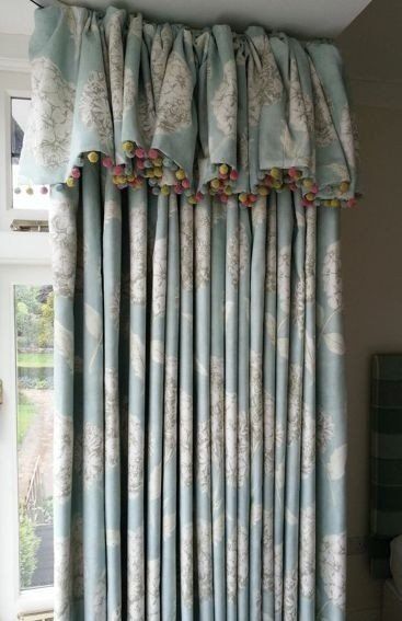 Drapes With Attached Valance - Foter Curtains With Valance, Bedroom Curtains With Blinds, Cottage Curtains, Best Curtains, Curtain Inspiration, Eclectic Wallpaper, Curtain Headings, Curtain Styles, Bedroom Curtains