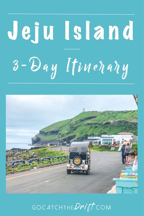 How to spend 3 days on Jeju Island in South Korea! Jeju Island Itinerary, Nami Island Korea, South Korea Destinations, Visiting Korea, Jeju South Korea, Jeju Island South Korea, Couples Getaway, Nami Island, Korea Trip