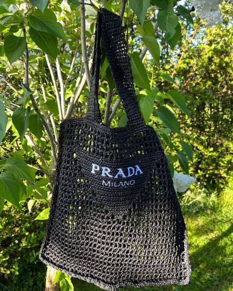 Black Prada Prada, Crochet, On Instagram, Quick Saves, Black, Instagram