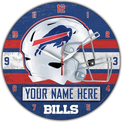 Are You A Dedicated & Faithful Bills Fan? If So, Then What About Checking Out These Colorful & Sophisticated Buffalo Bills Clocks. Track The Time & Never Miss Another Bills Game Day Fixture. A Perfect Addition To Your Existing Fan Gear And A Great Way To Add Some Color To Your Football Cave! Different Designs To Choose From! Grab Yours Here! #nfl #americanfootballaccessories #buffalobills #buffalobillsclock #buffalobillsclocks #buffalobillswallclock #billsclock #billsclocks #espnnfl Buffalo Bills Gear, Buffalo Bills Game, Iphone Texts, Buffalo Bills Logo, Bills Logo, Buffalo Bills Football, Bills Football, Nfl Buffalo Bills, Nfl Football Teams