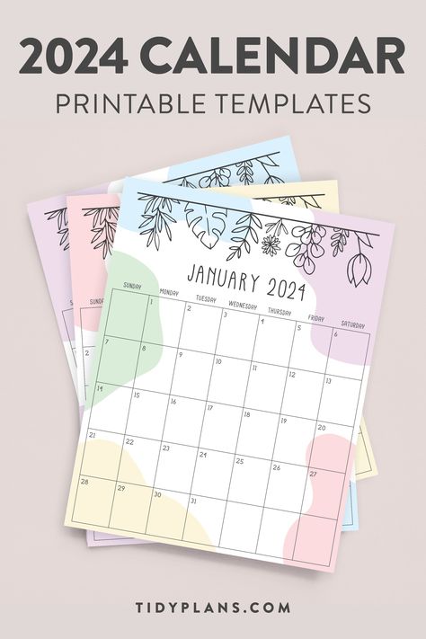 2024 Calendar Template, 2024 Planner Template, Calender 2024 Free Printable, Printable Calendar 2024, Blank Monthly Calendar Printable Free, 2024 Calendar Printable Free, Planning 2024, Calender Printables, 2024 Printable Calendar