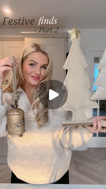 Ashley Cassidy on Instagram: "✨Festive Finds Part 2 ✨ I’m back for part 2 of sharing some of this years Christmas decor finds! Would love to know your thoughts and fave pieces! 💭 😍 Mini stocking and Plush Trees @bentsgardenhome White fur stocking @bm_stores @ebay_uk Rustic cow bell #christmashaul #christmasdecor #christmasornament #christmasstockings #saveorsplurge #dupes #highstreethome #christmasdecor #christmasdecorating #festiveseason #therangeuk #shakerkitchen #bentshomeandgarden #christmasdecor #neutralhomedecor #christmasdecorideas" Christmas Cow Bells Decor, Cow Bell Christmas Decor, Christmas Cow Bells, Cow Bells Christmas Decor, Cow Bells Decoration, Cow Bell Decor, Christmas Haul, Mini Stockings, Bell Decorations