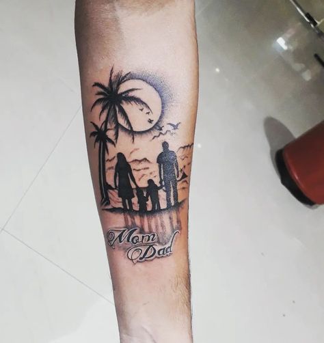 Family Tattoo designs for men Family Leg Tattoo, Tattoo Ideas For Men Family, Family Tattoo Designs For Men, Family Photo Tattoo, Family Tattoos For Men Forearm, Family Tattoo Ideas For Men, Family Tattoo Design, Rose Neck Tattoo, Family Tattoos For Men