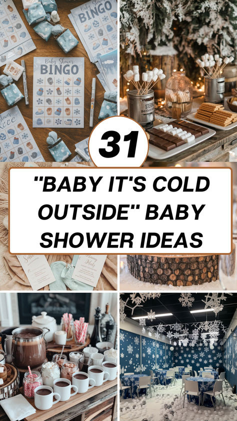 31 “Baby It’s Cold Outside” Baby Shower Ideas – Best Case Parenting Baby It's Cold Outside Baby Shower Ideas, Snowy Woodland Baby Shower Theme, Winter Shower Food Ideas, Winter Twin Baby Shower Ideas, January Boy Baby Shower Themes, Winter Woodland Animals Baby Shower Ideas, Winter Theme Food Ideas, Baby It’s Cold Outside Theme, Baby Shower Themes Winter Boy