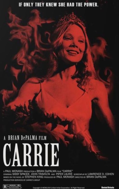 Carrie Movie, Famous Movie Posters, Terror Movies, Carrie White, My Fav Movies, Iconic Movie Posters, Best Movie Posters, The Vegas, Posters For Room