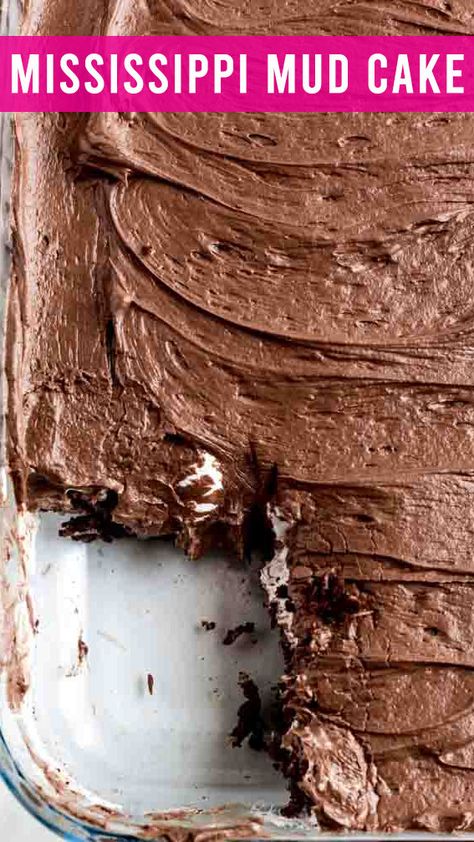 Mud Cake Recipe, Best Ever Chocolate Cake, Chocolate Box Cake, Creme Filling, Mississippi Mud Cake, The Best Cake Recipes, Mud Cake Recipes, Homemade Chocolate Frosting, Eggless Chocolate Cake