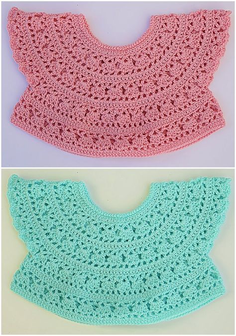 Crochet Lovely Yoke Video Tutorial - Crochet Ideas Yoke Pattern, Crochet Lovely, Crochet Accessory, Crochet Baby Girl Dress, Crochet Yoke, شال كروشيه, Dresses By Pattern, Crochet Toddler, Mode Crochet