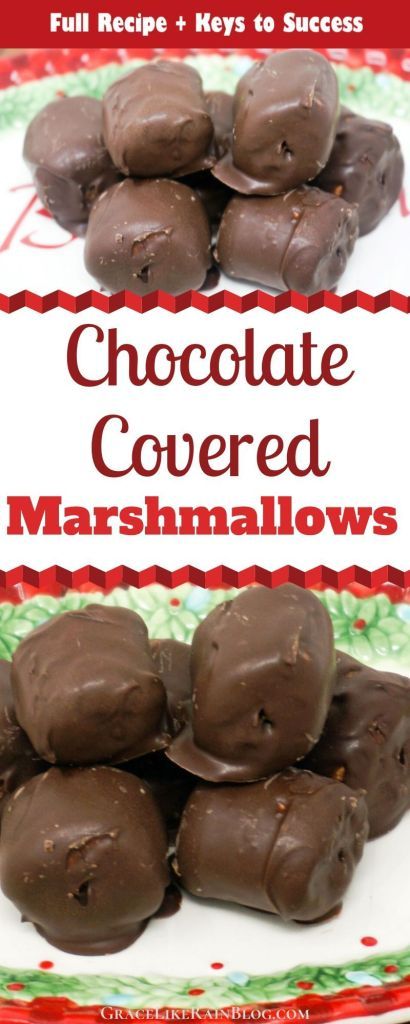 Chocolate Covered Marshmallows are a super easy holiday treat that takes only a few minutes to put together. You can dress them up with holiday-colored sprinkles or leave them plain. These are a kid-favorite! | Christmas Candy Recipes | Chocolate Covered Marshmallows Christmas | Homemade Chocolate Covered Marshmallows Recipe | Easy Christmas Treats | #Marshmallows #Chocolate #Christmas #Recipes Marshmallow Christmas Treats, Chocolate Covered Marshmallow, Covered Marshmallows, Holiday Candy Recipes, Marshmallow Recipe, Christmas Candy Easy, Christmas Candy Homemade, Easy Christmas Candy Recipes, Easy Holiday Treats