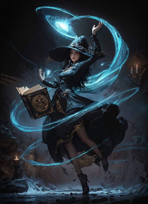 Female Wizard, Wallpaper S, Mobile Phone Wallpaper, Black Mage, Fantasy Witch, Wallpaper Beautiful, Super Powers Art, Beautiful Witch, Dungeons And Dragons Game