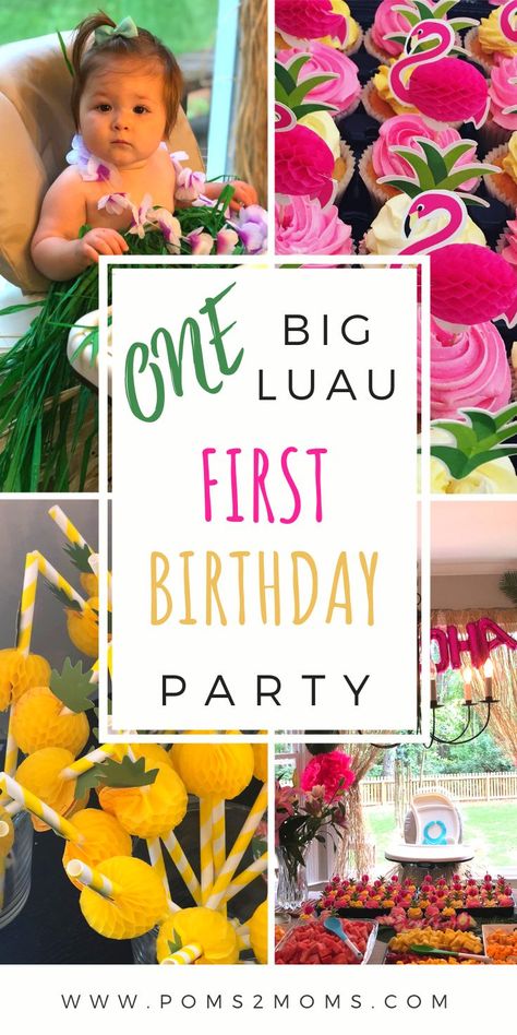 This luau first birthday party is the tropical extravaganza you've been waiting for! If you're hosting a party soon, see why a luau is the PERFECT theme for any occasion - from tropical drinks, to Hawaiian-inspired decor and more! #firstbirthday #firstbirthdaytheme #birthdayluau #firstbirthdaygirl #firstbirthdayboy #birthdaypartyideas #birthdaythemes #tropicalbirthday #hawaiianparty #hawaiianpartydecor Hawaii Theme 1st Birthday, Hawaiin Themed First Birthday, Luau Party Ideas First Birthday, Tropical Theme 1st Birthday Party, June Themed Parties, Summer One Birthday Party, First Birthday Tropical Theme, Aloha Party Theme, Hawaiian Themed First Birthday Party