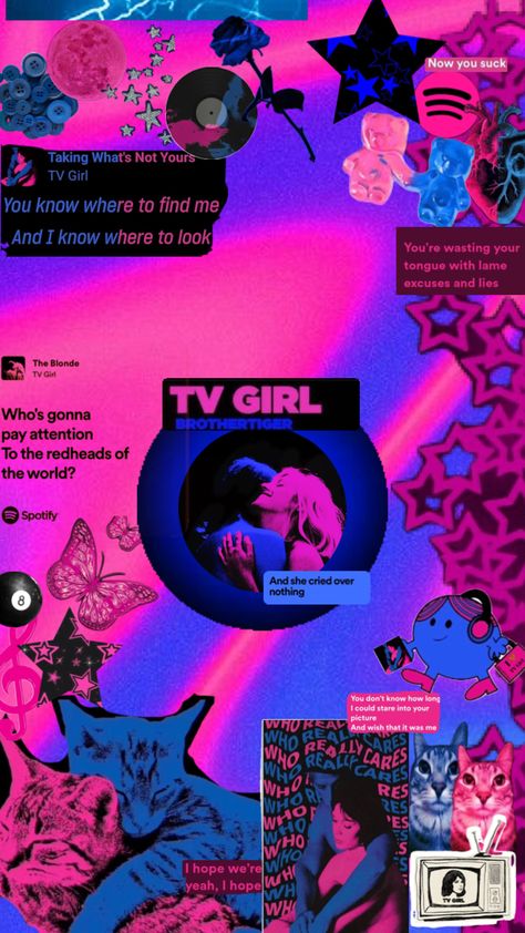 Tv girl #tvgirl #pinkandblue Tv Girl, Tv