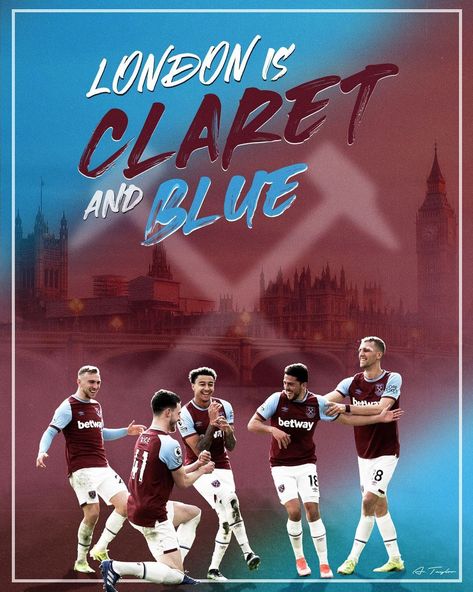 Manchester United Art, West Ham United Fc, West Ham United, West Ham, English Premier League, Hammers, Football Club, Manchester United, Favorite Team