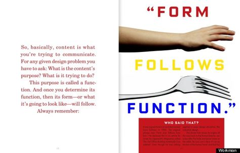 Form Follows Function Architecture, Be Inspired Quotes, Chip Kidd, Art Books For Kids, Form Follows Function, Landscape Design Drawings, Product Development Process, Graphic Design Images, Form And Function