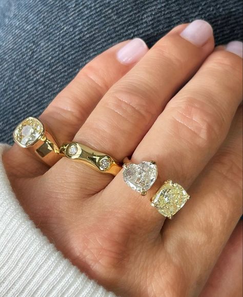 Chunky Gold Ring With Diamonds, Barrister Babu, Coriolanus Snow, Stacked Wedding Bands, Wedding Aesthetic, Dope Jewelry, Gold Diamond Jewelry, Chunky Rings, Wedding Goals