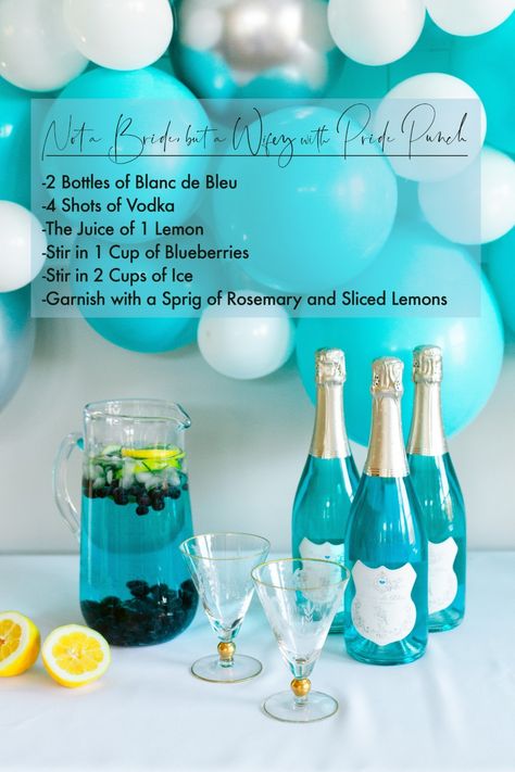 Sparkling Wine Punch, Post Wedding Blues, Bridal Shower Drinks, Wine Punch, Navy Baby Showers, Wedding Signature Drinks, Bridal Shower Decorations Diy, Boozy Brunch, Vodka Shots