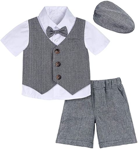 Toddler Suit, Christening Gowns For Boys, Boys Waistcoat, Wedding Outfit For Boys, J Design, Vest And Bow Tie, Toddler Suits