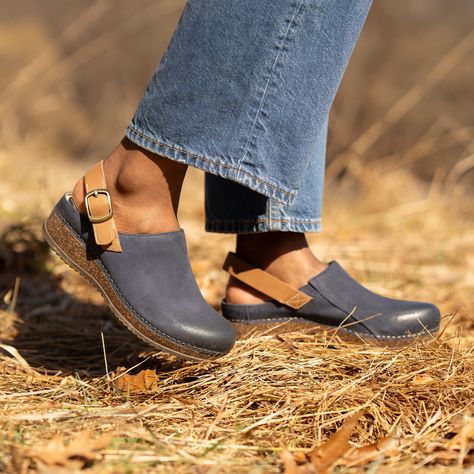 Jeans and flats