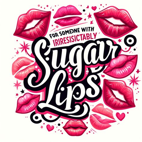 Flirty Nicknames for Boyfriend Playful and Charming Ideas (7) Flirty Nicknames, Nicknames For Boyfriends, Sugar Lips, Kissable Lips, Lips