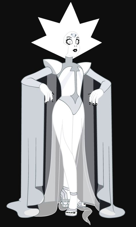 white diamond by Koo Su White Diamond, The Diamonds Steven Universe, Diamonds Steven Universe, White Diamond Su, Steven Universe Diamonds, Su Diamonds, Steven Universe White Diamond, White Diamond Steven Universe, Different Creatures