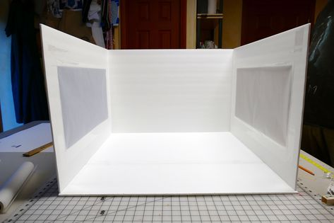 Softbox Diy, Diy Photography Studio, Photo Box Diy, Diy Light Box, Photo Light Box, Photography Boxes, Light Box Diy, Light Box Photography, Diy Light Fixtures