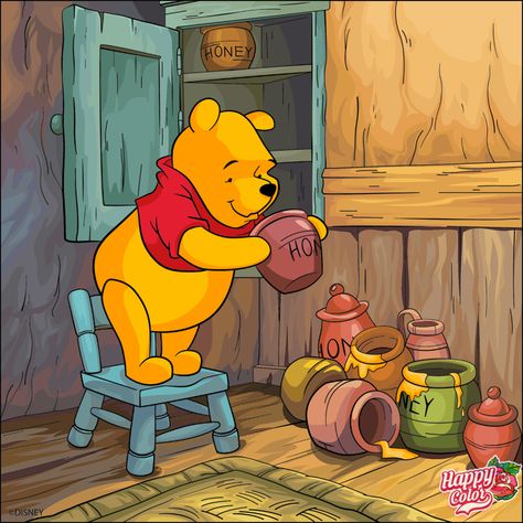 Winnie The Pooh With Honey, Pooh With Honey, Teddy Pictures, Winnie The Pooh Pictures, Disney Paintings, Tom Y Jerry, Cute Winnie The Pooh, Lifestyle Influencer, Winnie The Pooh Quotes