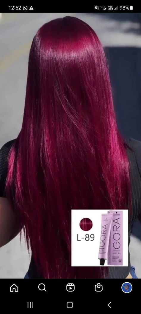 Rose Red Hair Color, Colorado Pelo, Berry Pink Hair, Pelo Colorado, Pelo Color Borgoña, Red Velvet Hair, Pelo Color Vino, Magenta Hair, Wine Hair