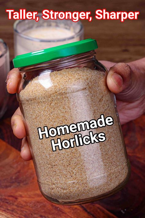 Homemade Horlicks Recipe | How To Make Horlicks At Home Malt Drink, Body Scrub Homemade Recipes, Energy Drink Recipe, Lose 60 Pounds, Sprouted Wheat, Energy Drink Mix, Healthy Milk, Mantra Quotes, Refreshing Drinks Recipes