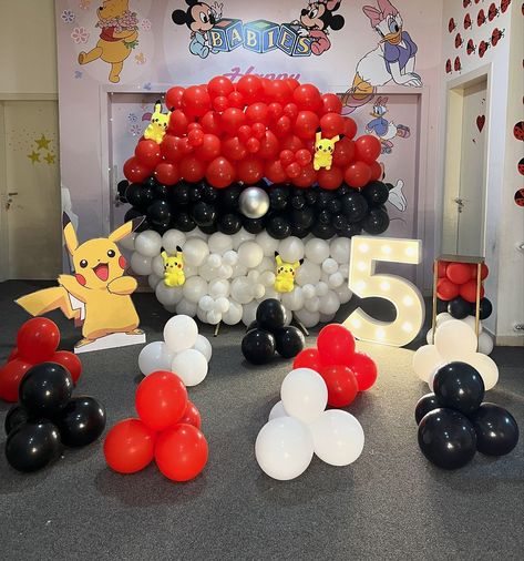 Pikachu  🎉🎉 #pikachu #pokemon #happy #kids #event #planer Pokemon Party Decorations, Pokemon Themed Party, Pokémon Party, Pikachu Pikachu, 4 Birthday, Pokemon Birthday Party, Pokemon Party, Pokemon Birthday, Birthday Backdrop