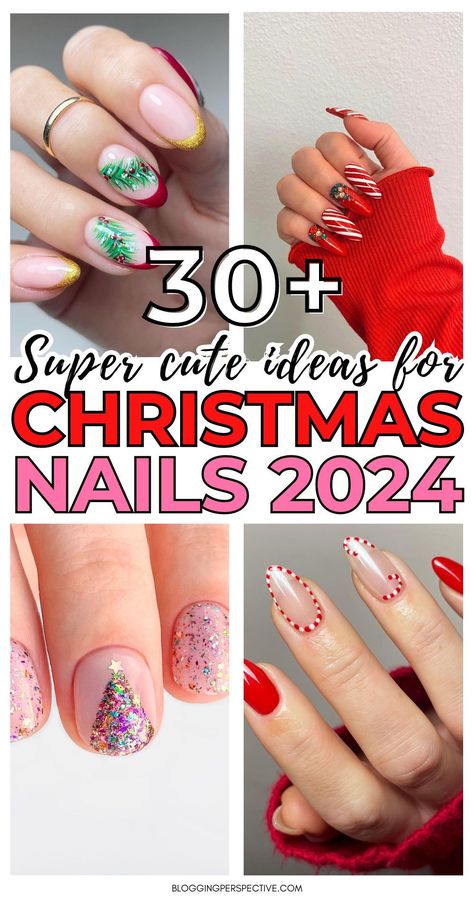 Get in the festive mood with these 30+ stunning Christmas nails! Discover gorgeous Christmas nail designs and Christmas nail ideas that will make your holiday nails pop. From Christmas nail art to cute Christmas nails, these looks are perfect for the season. Check out these Christmas nails 2024 on the blog for all your December nails inspo, plus tips for easy Christmas nails and festive nails. Ideas For Christmas Nails, Classy Nails For Christmas, Pretty Christmas Nail Designs, Christmas Style Nails, Christmas Full Set Nails, Nail Ideas Xmas, December French Tip Nails, Christmas Nail Designs 2024, Unique Christmas Nail Designs