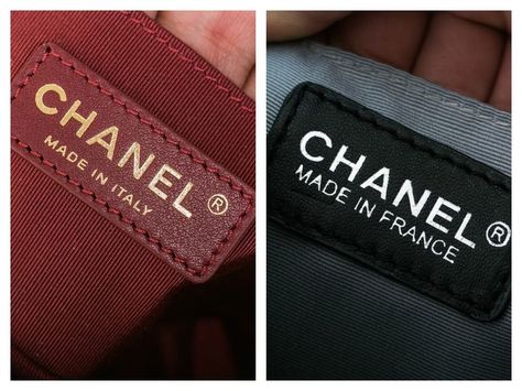 Here's How to Spot the Difference Between Real and Fake Designer Bags - Racked Sac Boy, Real Fake, Bag Rack, Fake Designer Bags, Fake Designer, Chanel Logo, Chanel Boy, Diamond Quilt, Logo Stamp