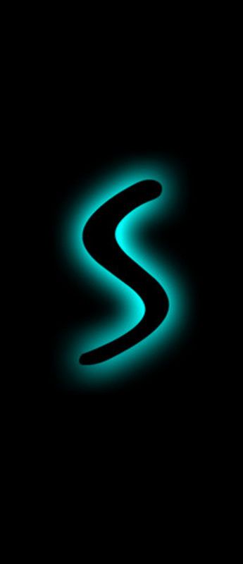 S Wallpaper, Letter S, Wallpapers, Blue, Black