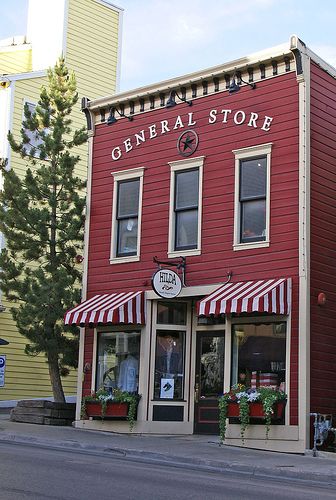 Park City Storefront 02 by Atelier Teee (on hiatus), via Flickr Old General Stores, Bloxburg Town, Small Towns Usa, Cute Store, Storefront Design, Plans Architecture, Old Country Stores, التصميم الخارجي للمنزل, Shop Fronts