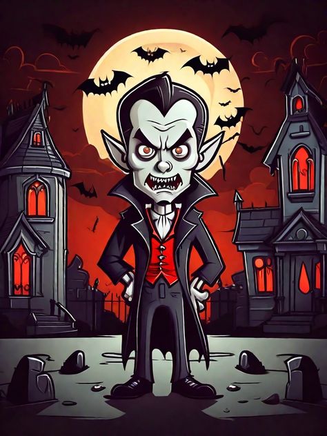 Dracula Hotel Transylvania Drawing, Animated Vampire, Vampire Character Art, Sketch Things, Cartoon Vampire, Vampire Cartoon, Dracula Hotel Transylvania, Art Coloring Pages, Halloween Illustrations