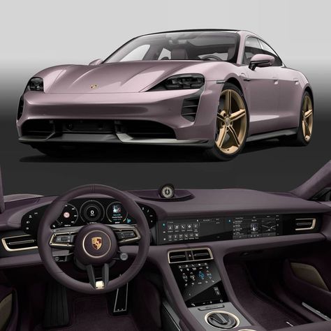 Porsche Taycan Frozen Berry, Pink Porsche, Porsche Colors, Porsche Taycan, Car Colors, Dream Girl, Future Car, Cute Cars, Car Lover