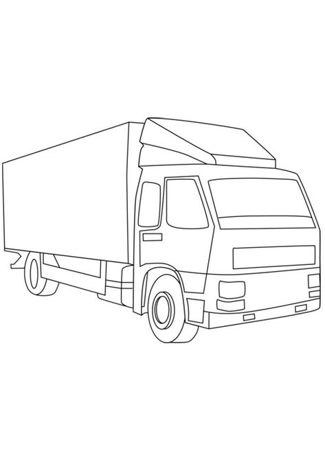 Logistics Logo, Free Printable Birthday Cards, Coloring Page Free Printable, Cargo Truck, Pen Art Work, Bike Drawing, Truck Coloring Pages, Free Coloring Sheets, Coloring Pages For Boys