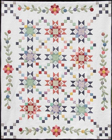 Granny's Stars Quilt Pattern Quilting Digest, Stars Quilt, Flower Quilts, Sampler Quilts, Country Quilts, Miniature Quilts, Star Quilt Blocks, Lap Quilts, Star Quilt Patterns